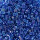 Miyuki half tila 5x2.4mm Perlen - Transparent capri blue ab HTL-291